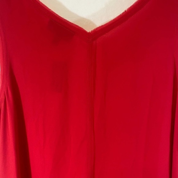 NWT Lane Bryant Hot Pink Semi Sheer A Symmetrical Tank Size 26 Plus - Picture 6 of 10